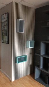 Claustra séparatif avec niches