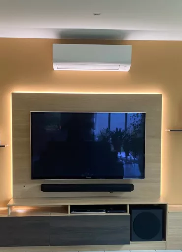 Meuble TV avec rétroéclairage LED