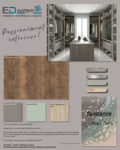 Chêne halifax zinc & Inox brossé