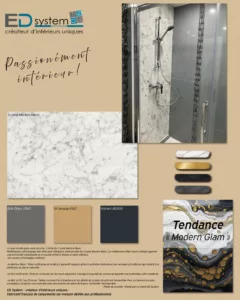 Marbre blanc & Gris onyx